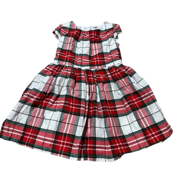 Carter's Other - Carter’s Red Plaid Christmas Dress Short Sleeve Toddler Girl 3T